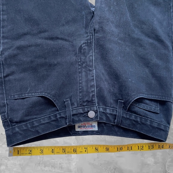 Vintage 80s Guess Jeans Black 28 - Picture 9 of 13